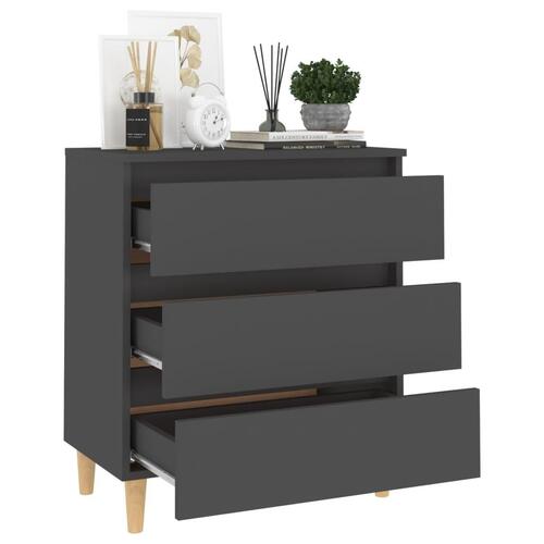 Skænk 60x35x69 cm konstrueret træ grå