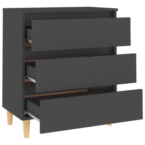 Skænk 60x35x69 cm konstrueret træ grå