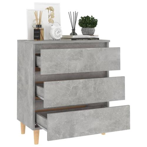 Skænk 60x35x69 cm spånplade betongrå