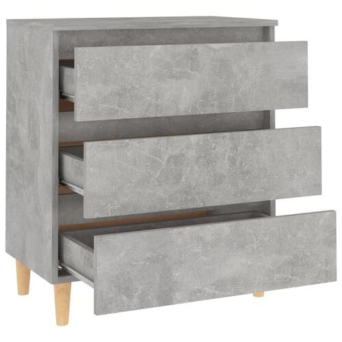 Skænk 60x35x69 cm spånplade betongrå