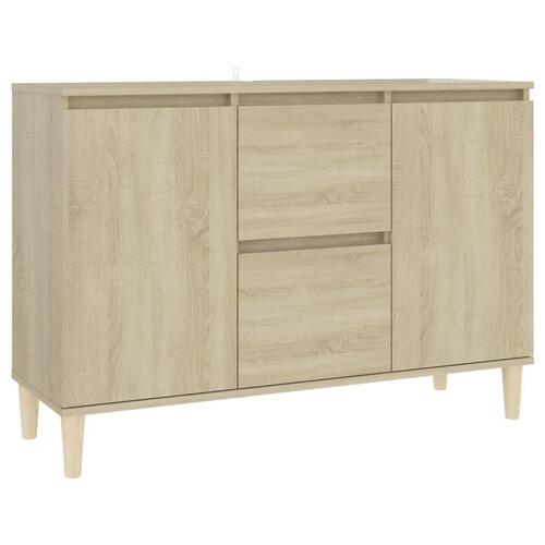 Skænk 101x35x70 cm konstrueret træ sonoma-eg