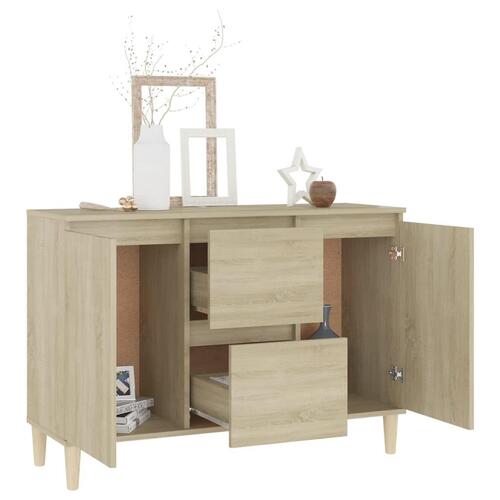 Skænk 101x35x70 cm konstrueret træ sonoma-eg