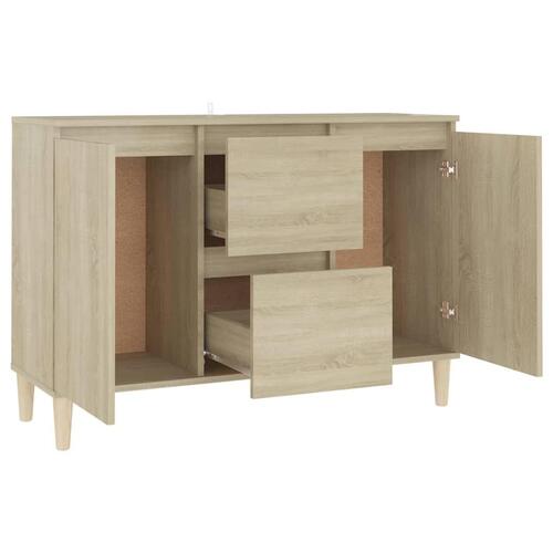 Skænk 101x35x70 cm konstrueret træ sonoma-eg