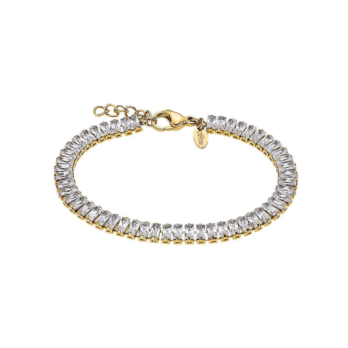 Lotus LS2340-2/2 armbånd til kvinder - elegant tennisarmbånd i guldfarvet look billede