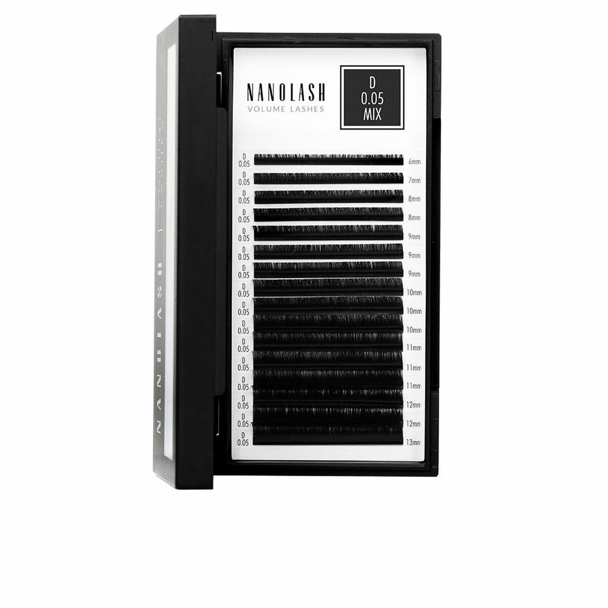 Nanolash Volume Lashes - D-krumning 0,05 mm, mix 6-13 mm billede