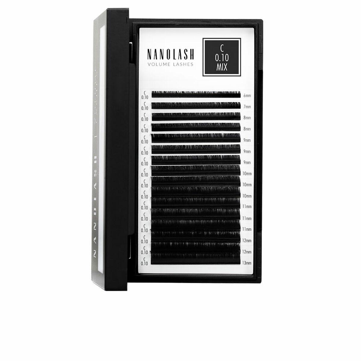 Nanolash Volume Lashes - C-krumning, 0,10 mm, mix 6-13 mm billede