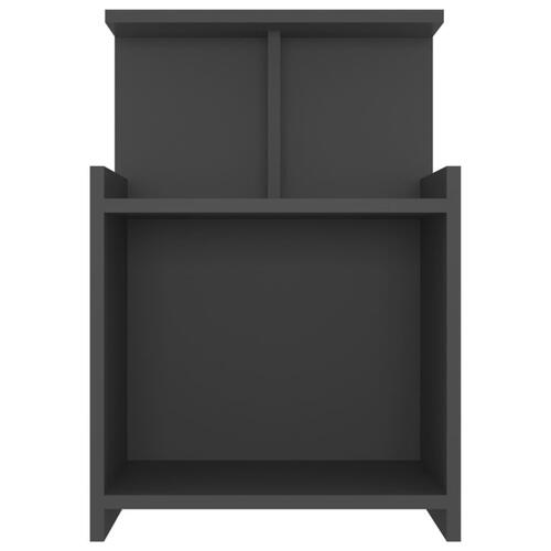 Sengebord 40x35x60 cm spånplade grå