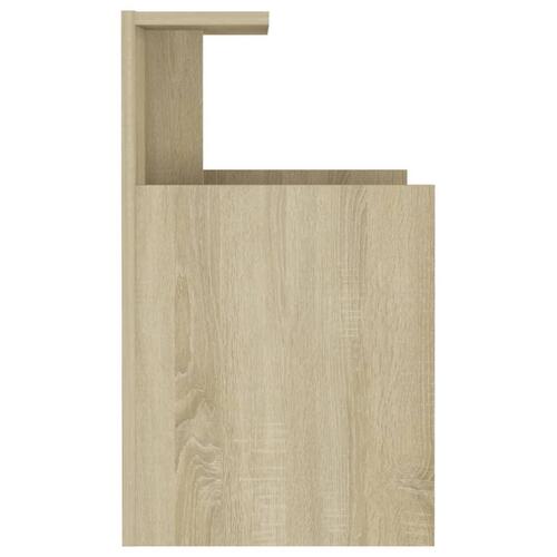 Sengeskabe 2 stk. 40x35x60 cm spånplade sonoma-eg