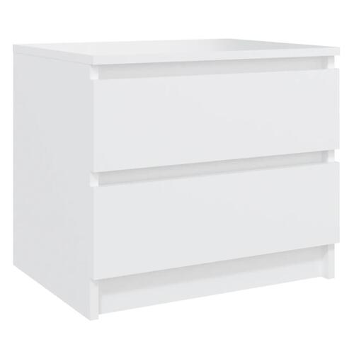 Sengeskab 50x39x43,5 cm spånplade hvid