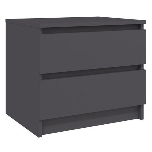 Sengeskab 50x39x43,5 cm spånplade grå