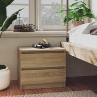 Sengeskab 50x39x43,5 cm spånplade sonoma-eg