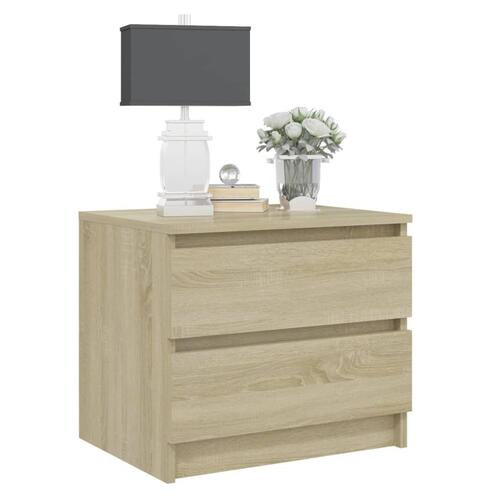 Sengeskab 50x39x43,5 cm spånplade sonoma-eg