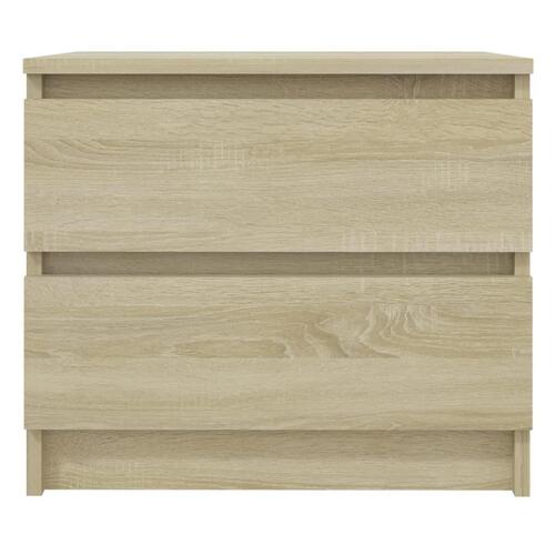 Sengeskab 50x39x43,5 cm spånplade sonoma-eg