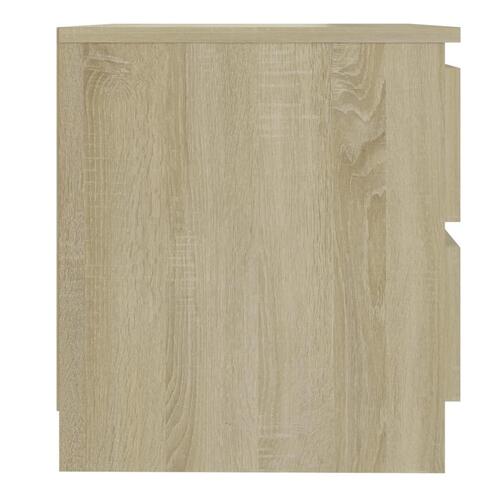 Sengeskab 50x39x43,5 cm spånplade sonoma-eg