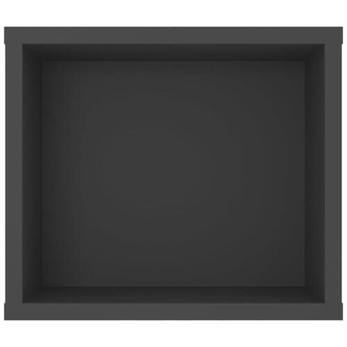 Væghængt tv-bord 100x30x26,5 cm konstrueret træ grå
