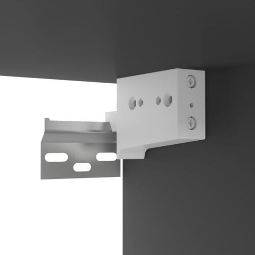 Væghængt tv-bord 100x30x26,5 cm konstrueret træ grå