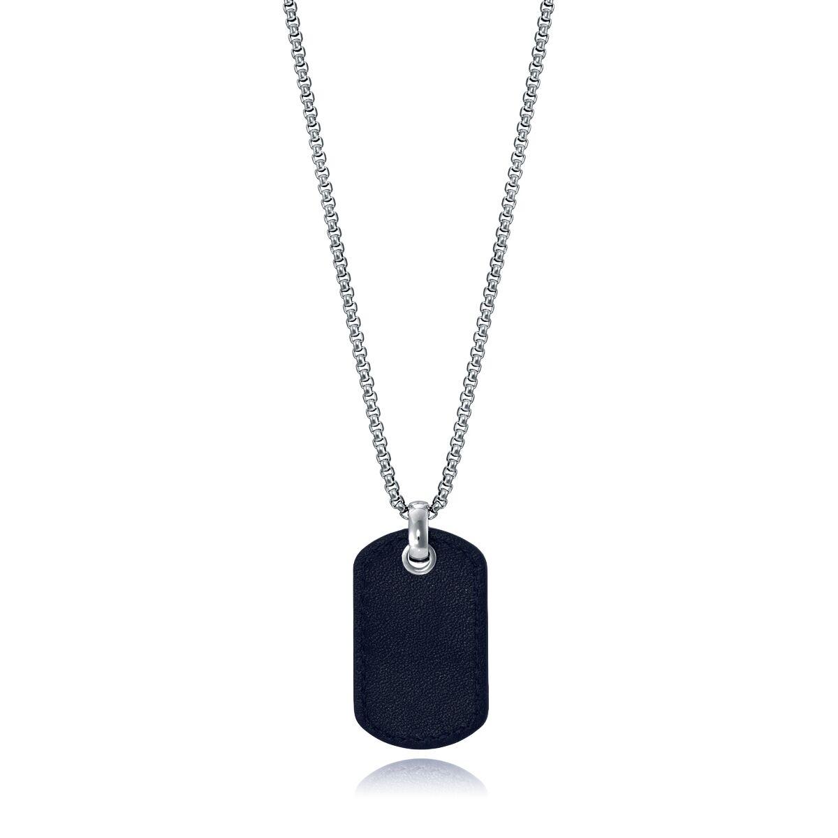 Herrehalskæde 15108C01010 - klassisk dog tag billede