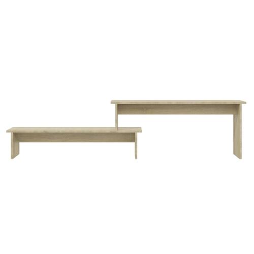 Tv-bord 180x30x43 cm konstrueret træ sonoma-eg