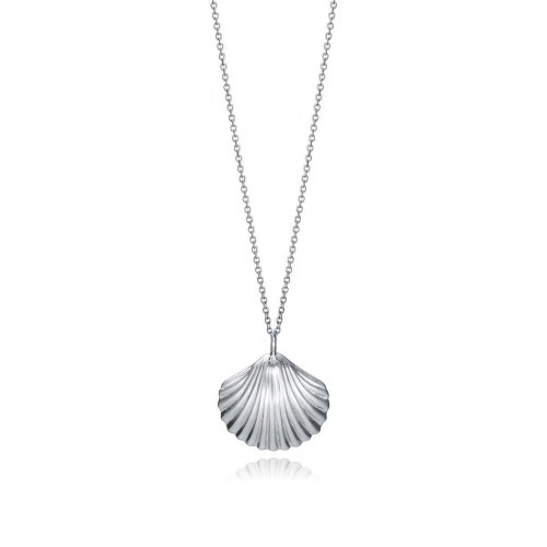 Halskæde til kvinder i sterling sølv 925 - musling vedhæng