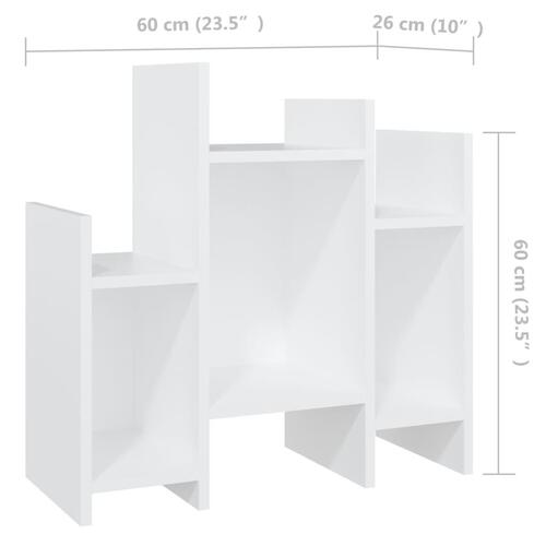 Sideskab 60x26x60 cm spånplade hvid