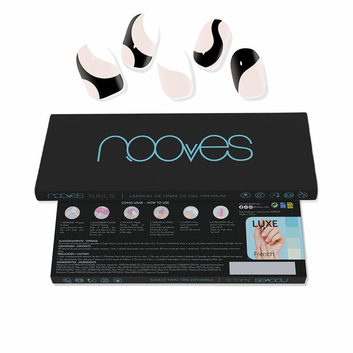 Nooves Gel Nail Foils - White Cow (20 stk.)