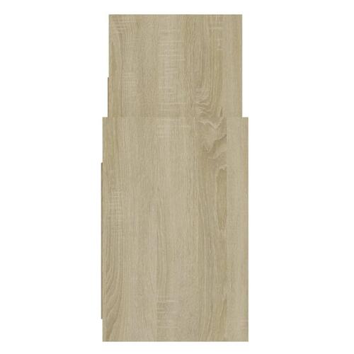Sideskab 60x26x60 cm spånplade sonoma-eg