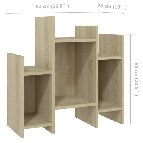 Sideskab 60x26x60 cm spånplade sonoma-eg