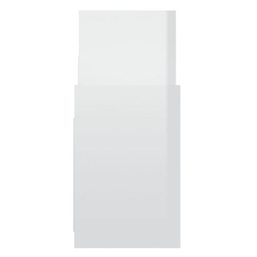 Sideskab 60x26x60 cm spånplade hvid højglans