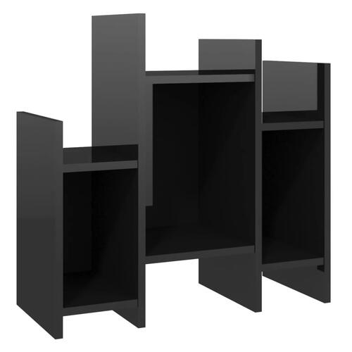 Sideskab 60x26x60 cm spånplade sort højglans