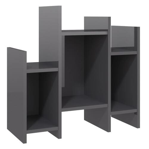 Sideskab 60x26x60 cm spånplade grå højglans