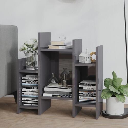 Sideskab 60x26x60 cm spånplade grå højglans