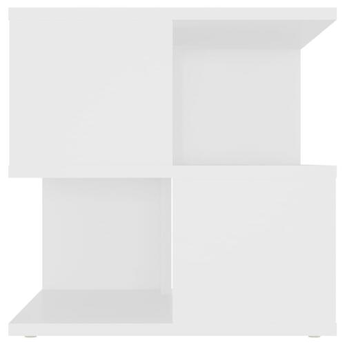 Sidebord 40x40x40 cm konstrueret træ hvid
