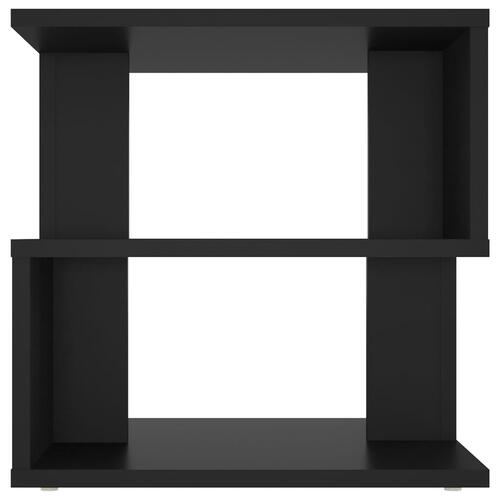Sidebord 40x40x40 cm konstrueret træ sort