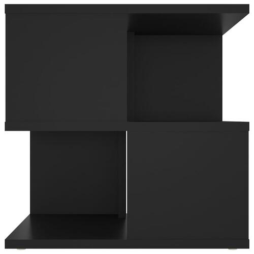Sidebord 40x40x40 cm konstrueret træ sort