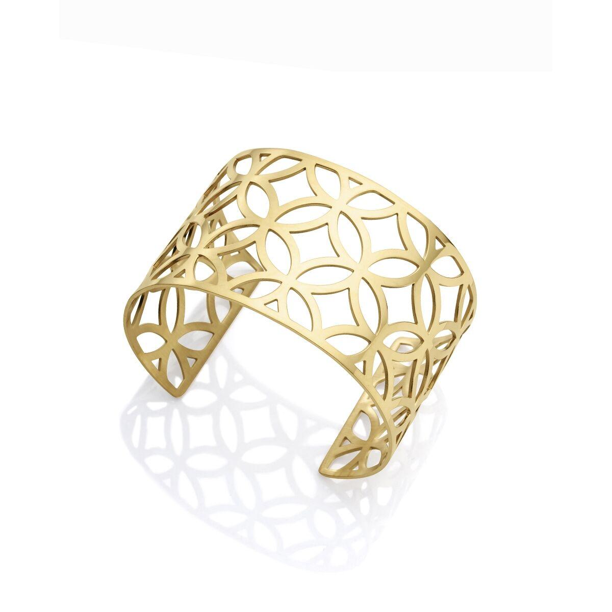 Armbånd til kvinder 1398P01012 - gylden bred manchet billede