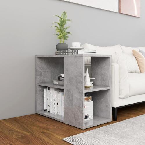 Sideskab 60x30x50 cm konstrueret træ betongrå