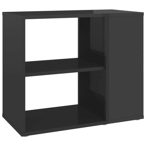 Sideskab 60x30x50 cm konstrueret træ grå højglans