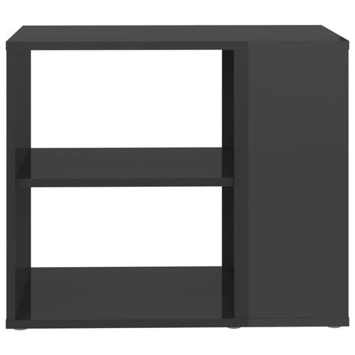 Sideskab 60x30x50 cm konstrueret træ grå højglans