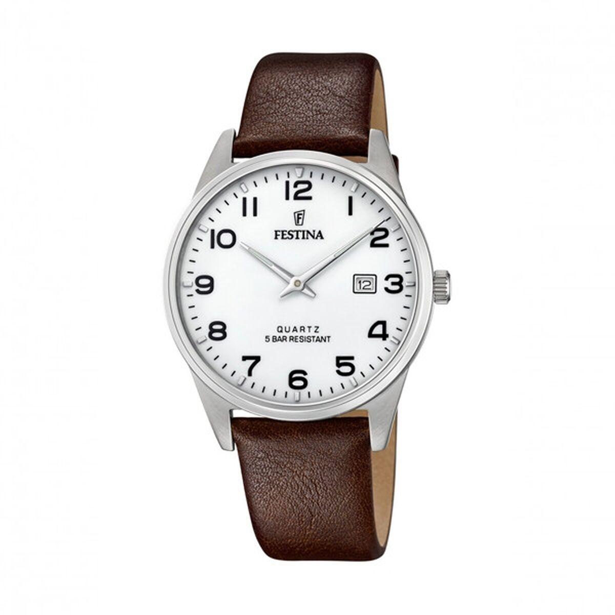 Festina F20512/1 herreur - læderrem, 39 mm kvarts billede