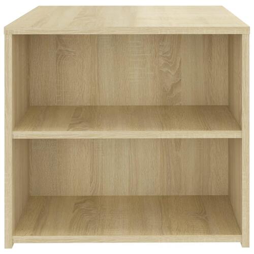 Sidebord 50x50x45 cm konstrueret træ sonoma-eg