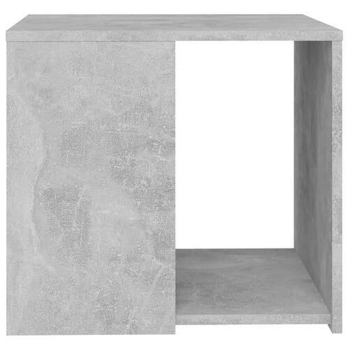 Sidebord 50x50x45 cm konstrueret træ betongrå