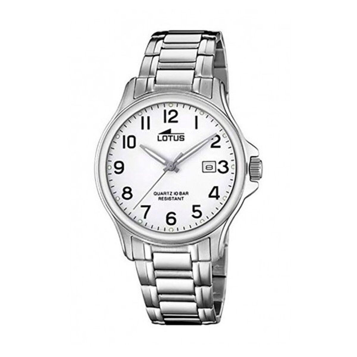 Lotus 18645/1 herreur - sølvfarvet armbåndsur Ø 40 mm billede