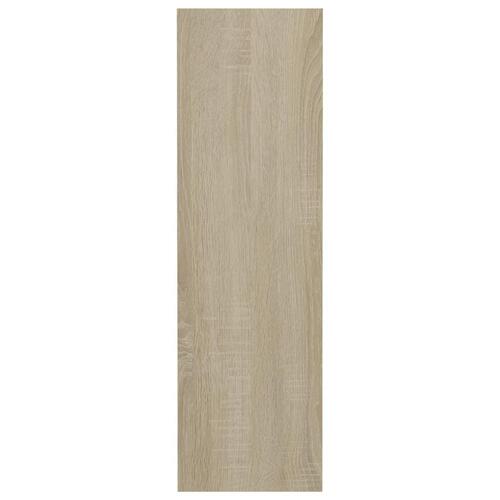 Væghængt skoskab 4 stk. 60x18x60 cm konstrueret træ sonoma-eg