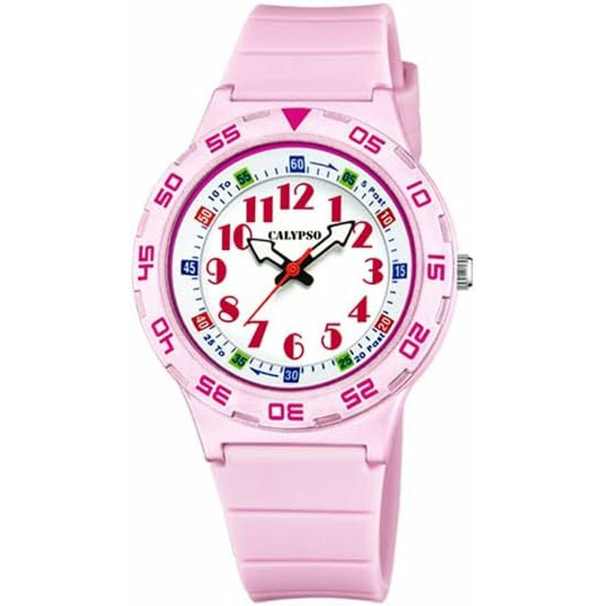Calypso K5828/1 børneur - pink armbåndsur med kvarts billede