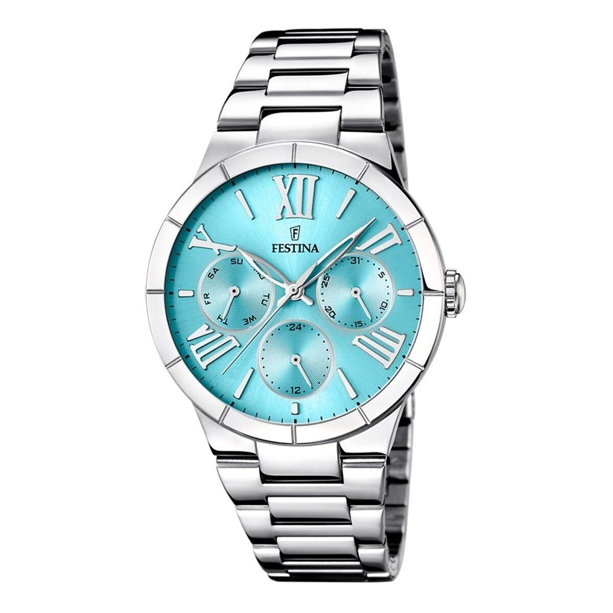 Festina F16716/4 herreur - sølvfarvet armbåndsur til mænd billede