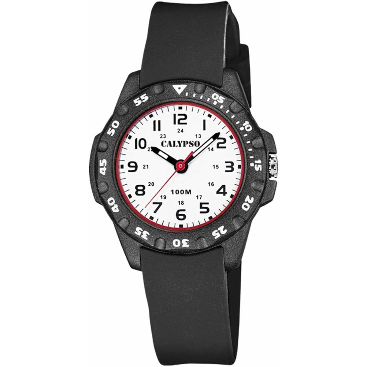 Calypso K5821/3 herreur - sort kvarts armbåndsur billede