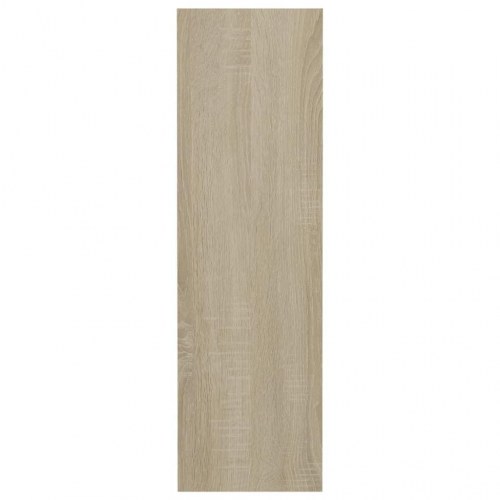 Væghængte skoskabe 2 stk. 60x18x60 cm spånplade hvid sonoma-eg