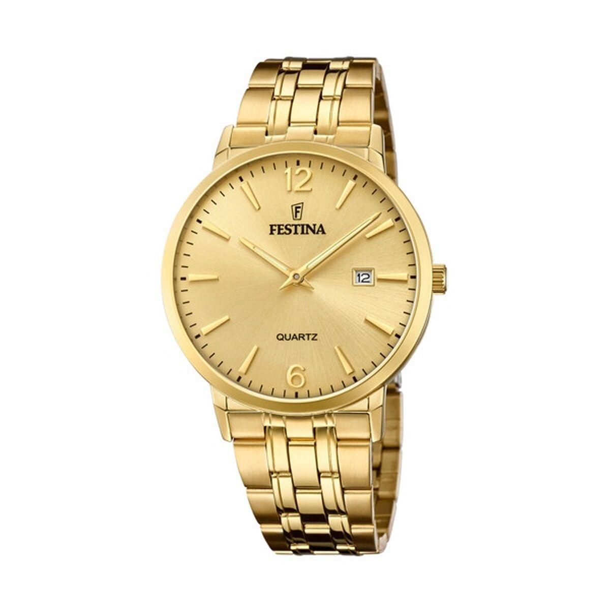 Festina F20513/3 herreur - gyldent armbåndsur i rustfrit stål, 41 mm billede