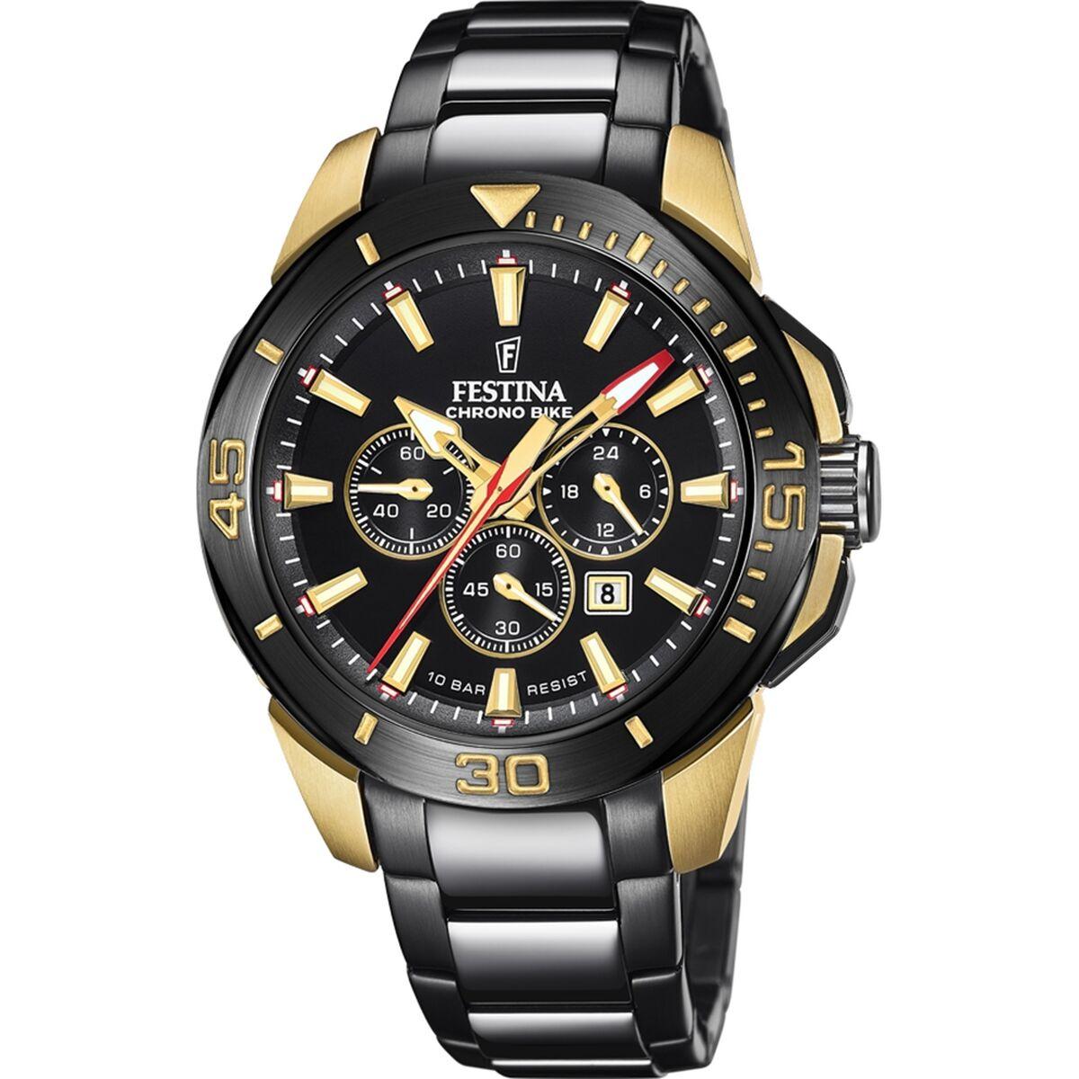 Festina F20644/1 herreur - sort kvarts armbåndsur til mænd billede
