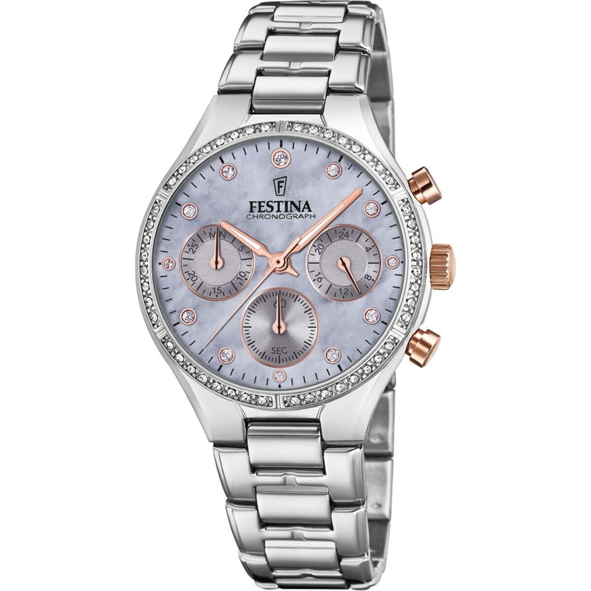 Festina F20401/3 herreur - sølvfarvet analogt armbåndsur billede